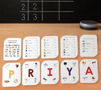 Alphabet Flash Cards Set – 32 Durable Early Learning Cards