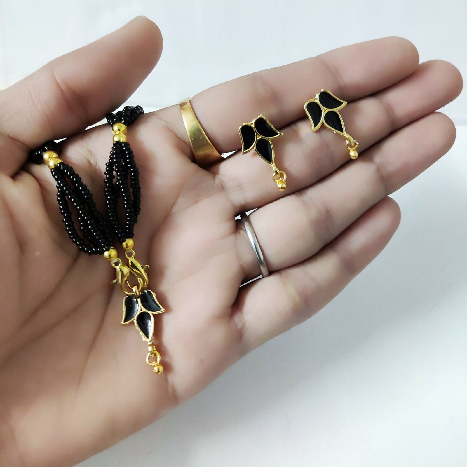 Assamese traditional jewellery Design Jewellery Set For Women Gold Tone Necklace Earrings Combo Set - Detailed Feature View 4