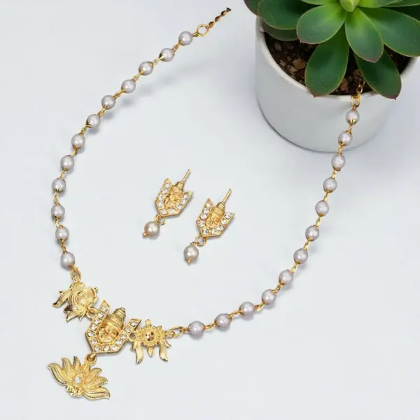 Rose Gold Crystal Heart Choker Set – Elegant Ruby Red Design