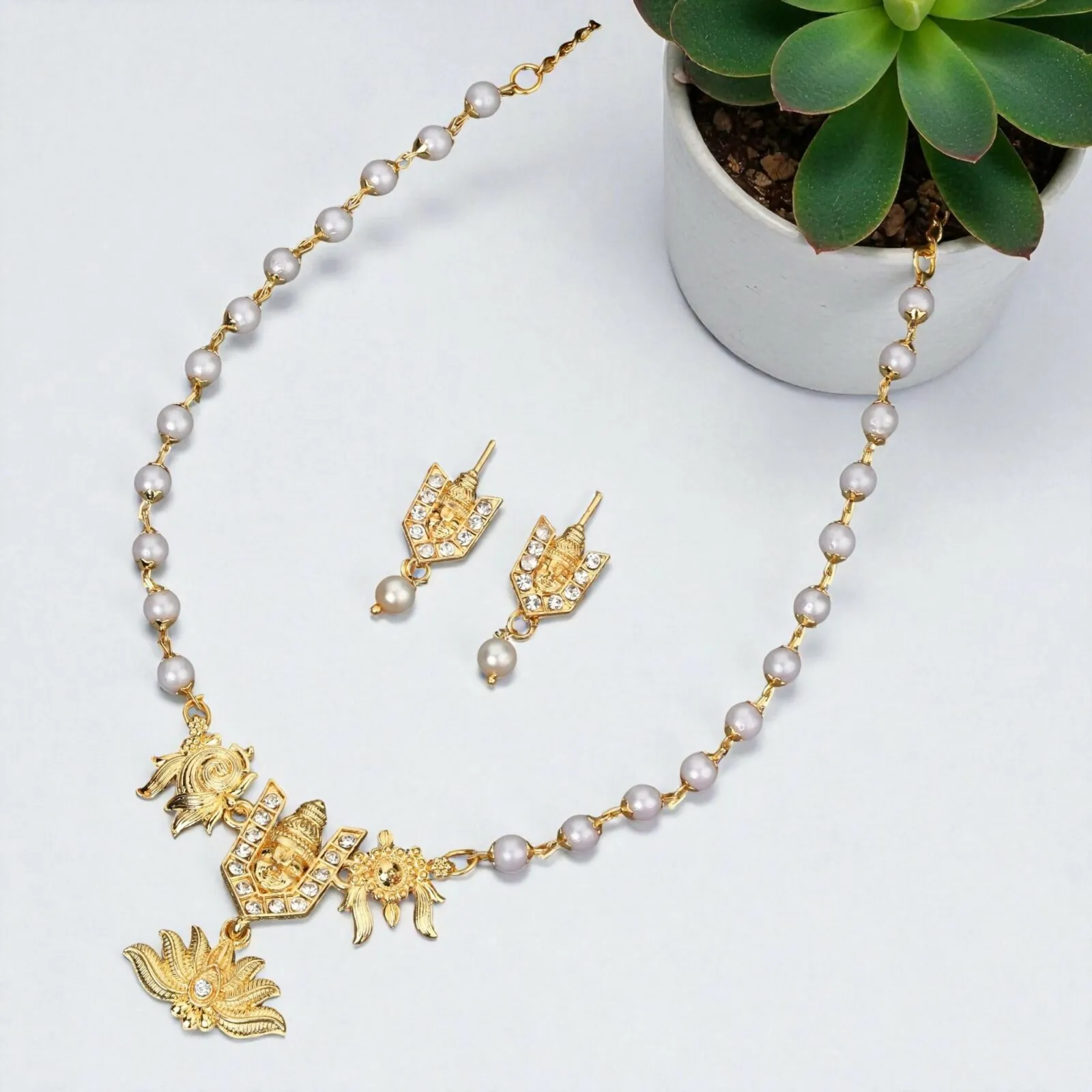 Premium Rose Gold Crystal Heart Choker Set – Elegant Ruby Red Design - Buy Online at Alikart