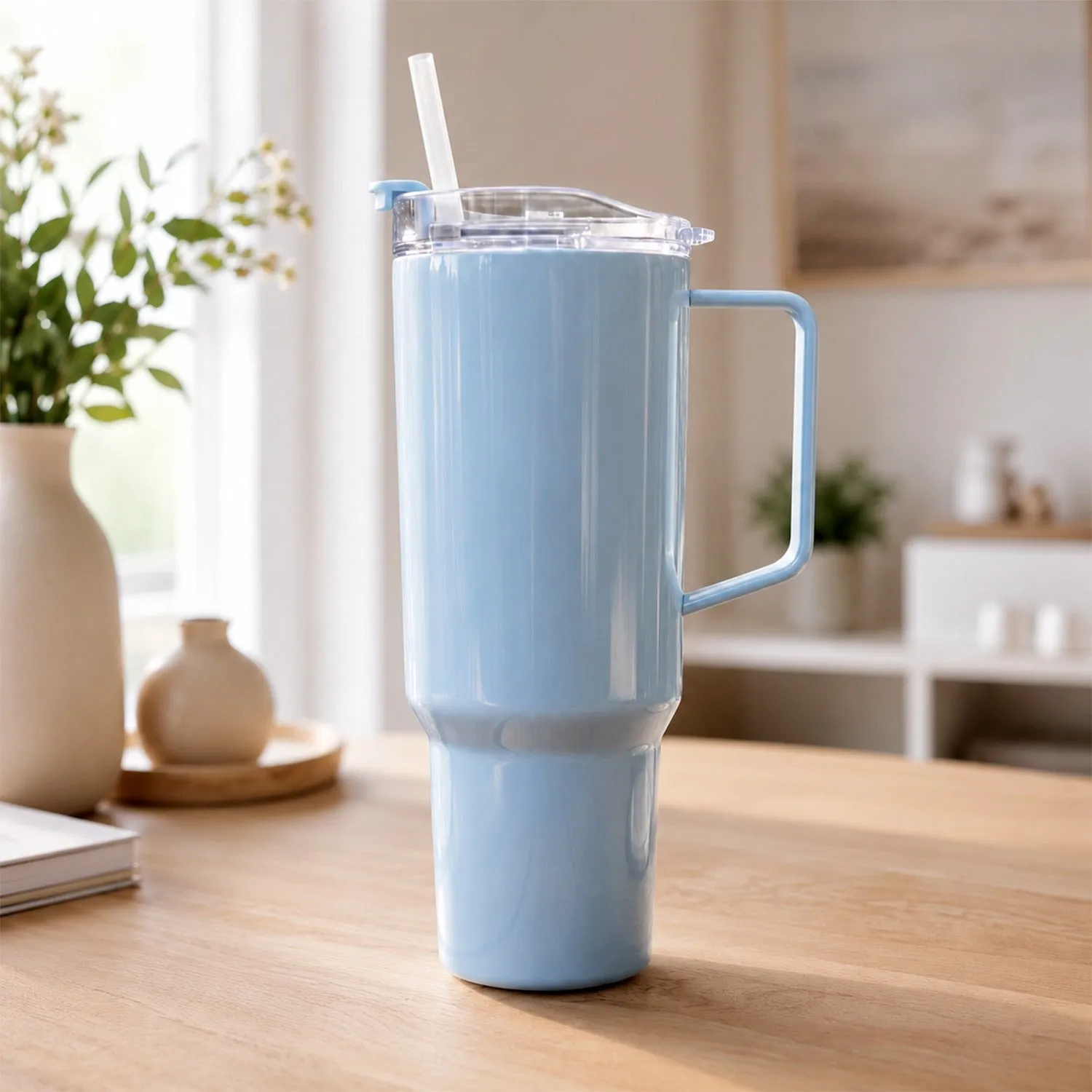 Premium Travel Tumbler 1800 ML with Handle and Straw Lid for Journeys (1 Pc) - Buy Online at Alikart