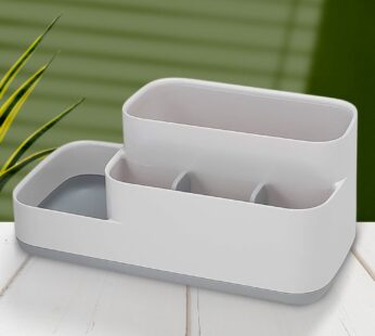Bathroom Desk Organizer – 5-Compartment Multipurpose Storage | Deskrova