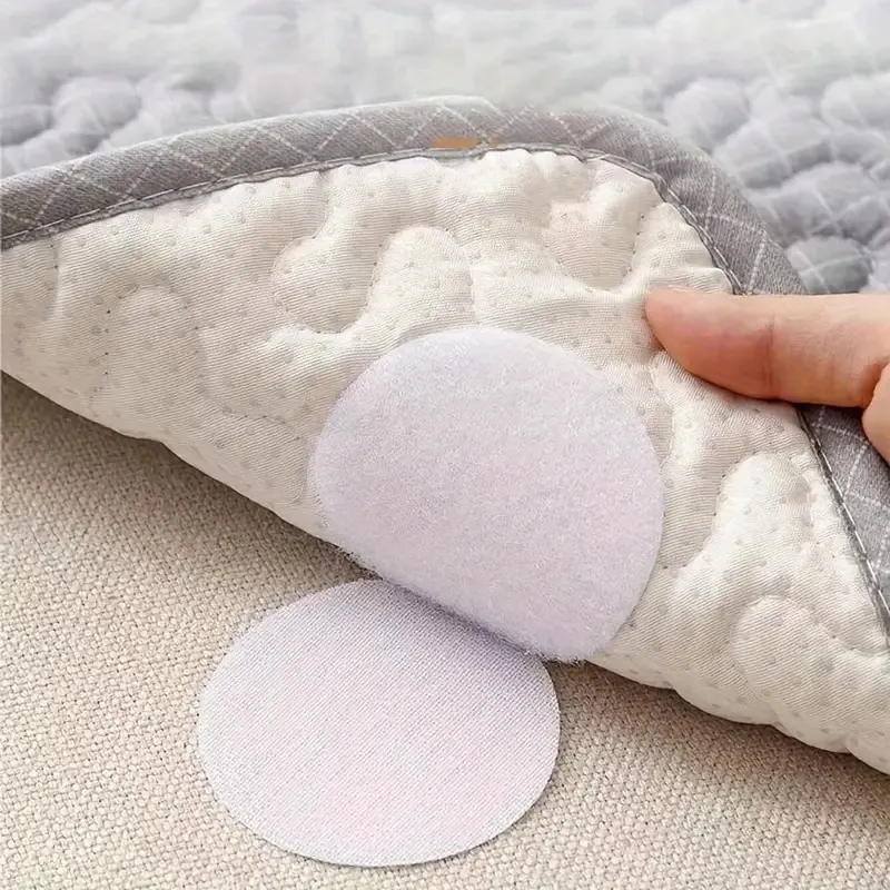 Premium Anti-Slip Sofa Cushion & Bedsheet Fixed Velcro Stickers – Strong PVC Grip Pads for Furniture, Cushions & Home Décor (10 Pcs Set) - Buy Online at Alikart