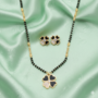 Premium Black Clover Mangalsutra Set – Elegant Gold-Plated Jewelry - Buy Online at Alikart