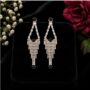 Premium Black Stone Crystal Drop Earrings for Women Stylish Party Wear Jewellery - Buy Online at Alikart