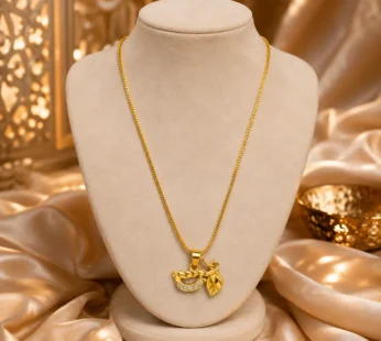 Ethnic Gold-Toned Divine Charm Pendant Chain for Men & Women | Fashion Jewelry