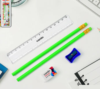 Camlin Writing Kit – Complete Set with Pencils & Ruler for Kids