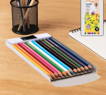 Colour Pencils – 12 Vibrant Shades with Free Sharpener