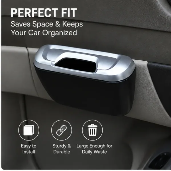 Mini Car Trash Bin Can Holder | Compact Car Dustbin for Tissue, Wrappers & Small Waste | Portable Car Garbage Bin (Standrad Size, Multi Color)