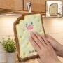 Premium Cartoon Cheese Toast Microfiber Hanging Hand Towel Quick Dry Cloth (1 Pc) - Buy Online at Alikart