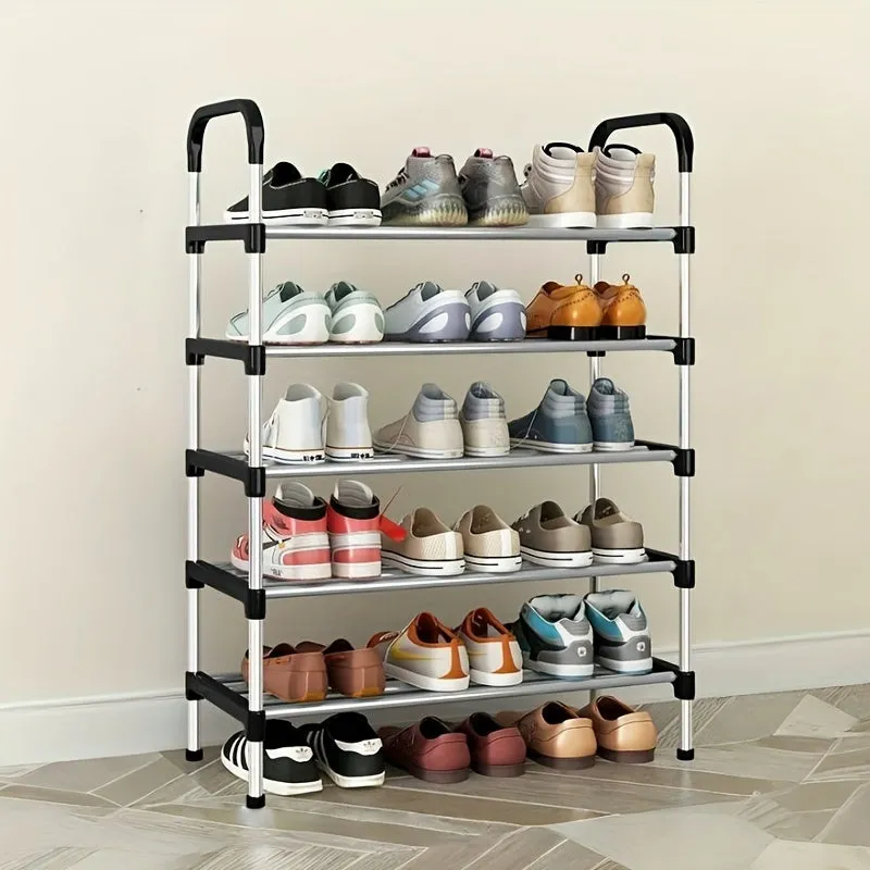 Premium 5-Layer Iron Alloy Shoe Organizer – Sturdy, Space-Saving Storage Shelf for Home, Closet & Entryway - Buy Online at Alikart