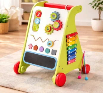 Wooden Baby Walker – Encourages First Steps & Motor Skills