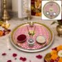 Premium Decorative Pooja Thali Set with Bowls, Diya & Incense Holder for Puja and Festivals - Buy Online at Alikart