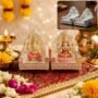 Premium Decorative silver Singhasan Set for Home Temple, Pooja Mandir & Idol Placement - Buy Online at Alikart