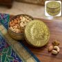 Premium Decorative Stainless Steel Storage Box – Embossed Peacock Design - Buy Online at Alikart