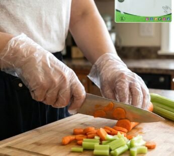 Disposable Plastic Gloves – Pack of 100, Food & Hygiene Safe