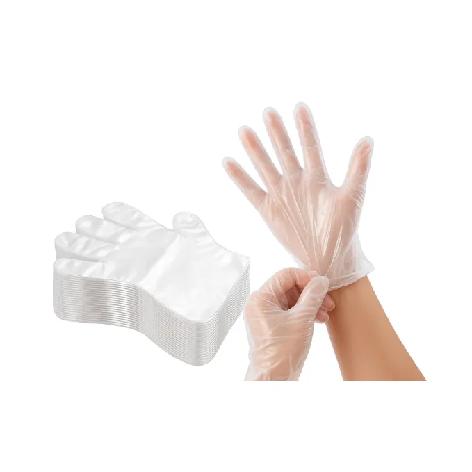 Premium Transparent Disposable Gloves – Food Handling, Cleaning & Kitchen Use – 100 Pcs Pack - Buy Online at Alikart