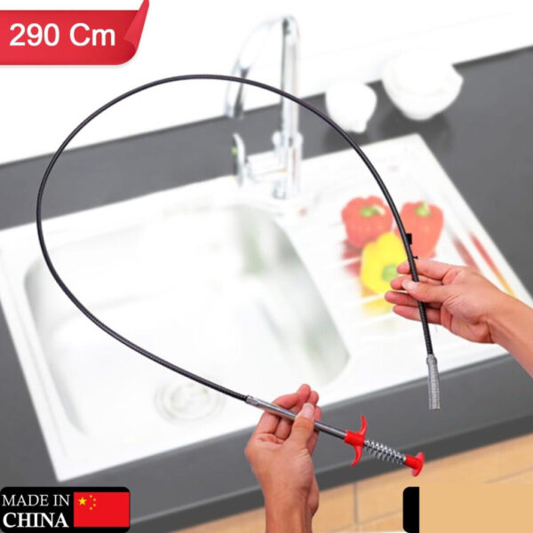 Drain Cleaner Tool – 290cm Flexible Pipe Clog Remover | ToolMate Pro