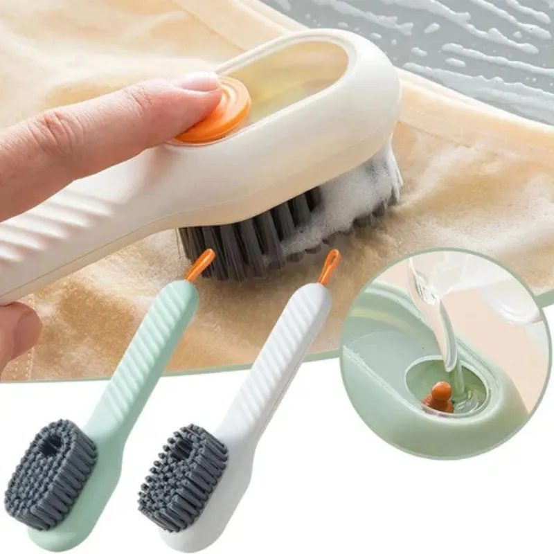 Premium Multifunctional Cleaning Brush with Built-In Liquid Soap Dispenser – Durable Cleaning & Application Tool for Household and Kitchen Use(Random Color-Pack of 1 - Buy Online at Alikart