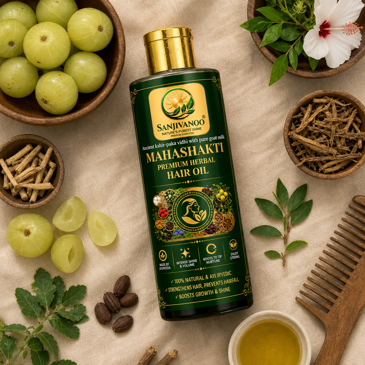 Mahashakti Premium Herbal Hair Oil Ayurvedic Hair Care Oil (100ml)