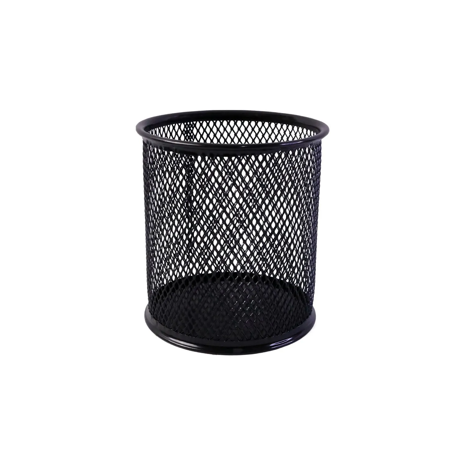 Roundex Metal Pen Stand Black Mesh Desk Organizer For Office And Study Table - Detailed Feature View 4