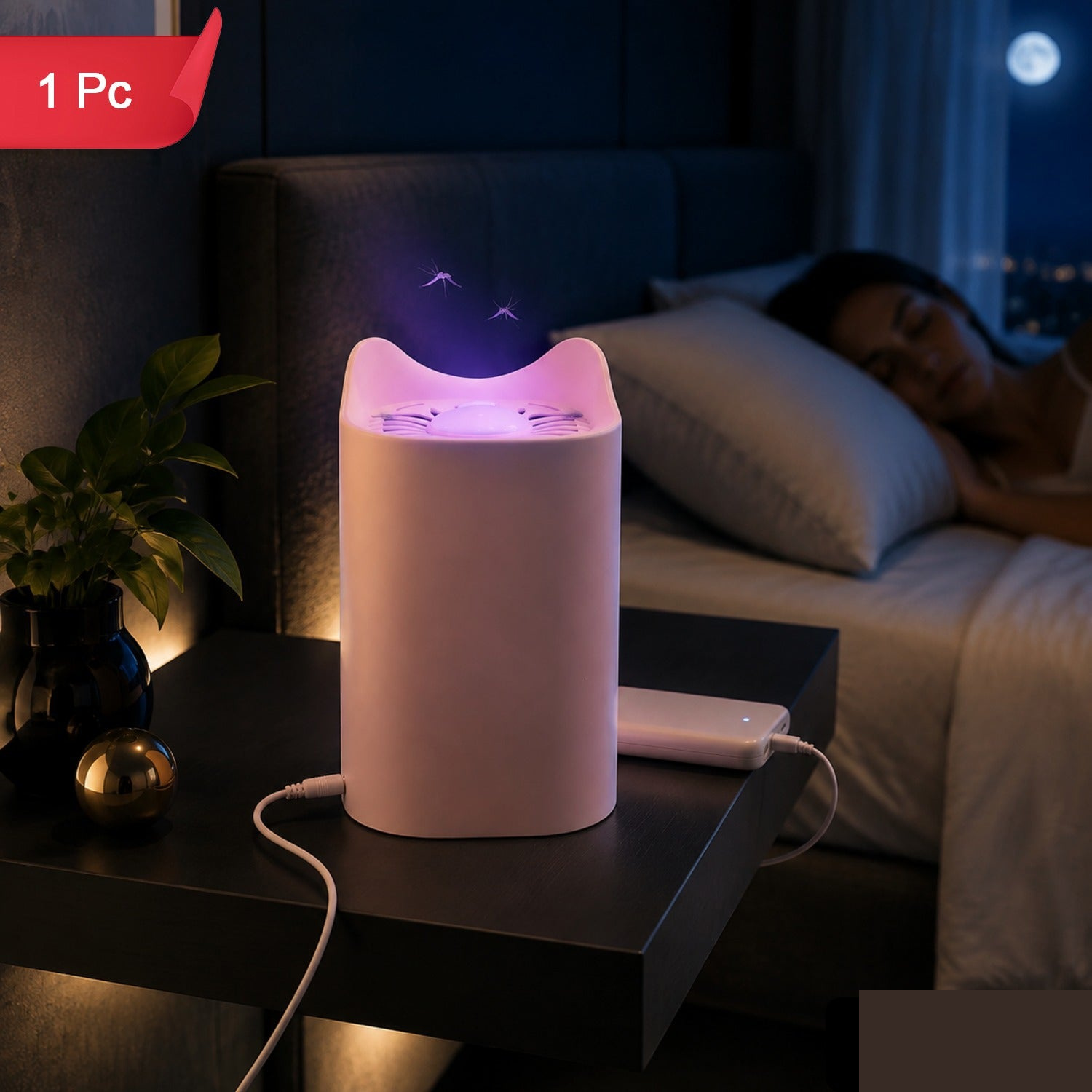 Electric Mosquito Killer Lamp for Home USB Cat Shape Trap (1 Pc) - Detailed Feature View 1