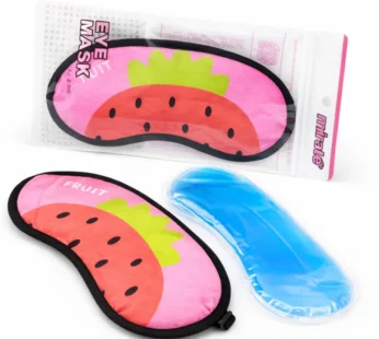 Soft Sleeping Eye Mask – Lightweight, Comfortable & Adjustable Blindfold for Deep Sleep (Random color Print-Pack of 1)