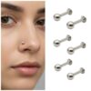 Premium Flat Back Stud Earrings – Hypoallergenic Combo Pack of 6 - Buy Online at Alikart