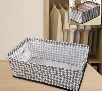 Foldable Canvas Storage Basket – 42x28cm Organizer | Organivo