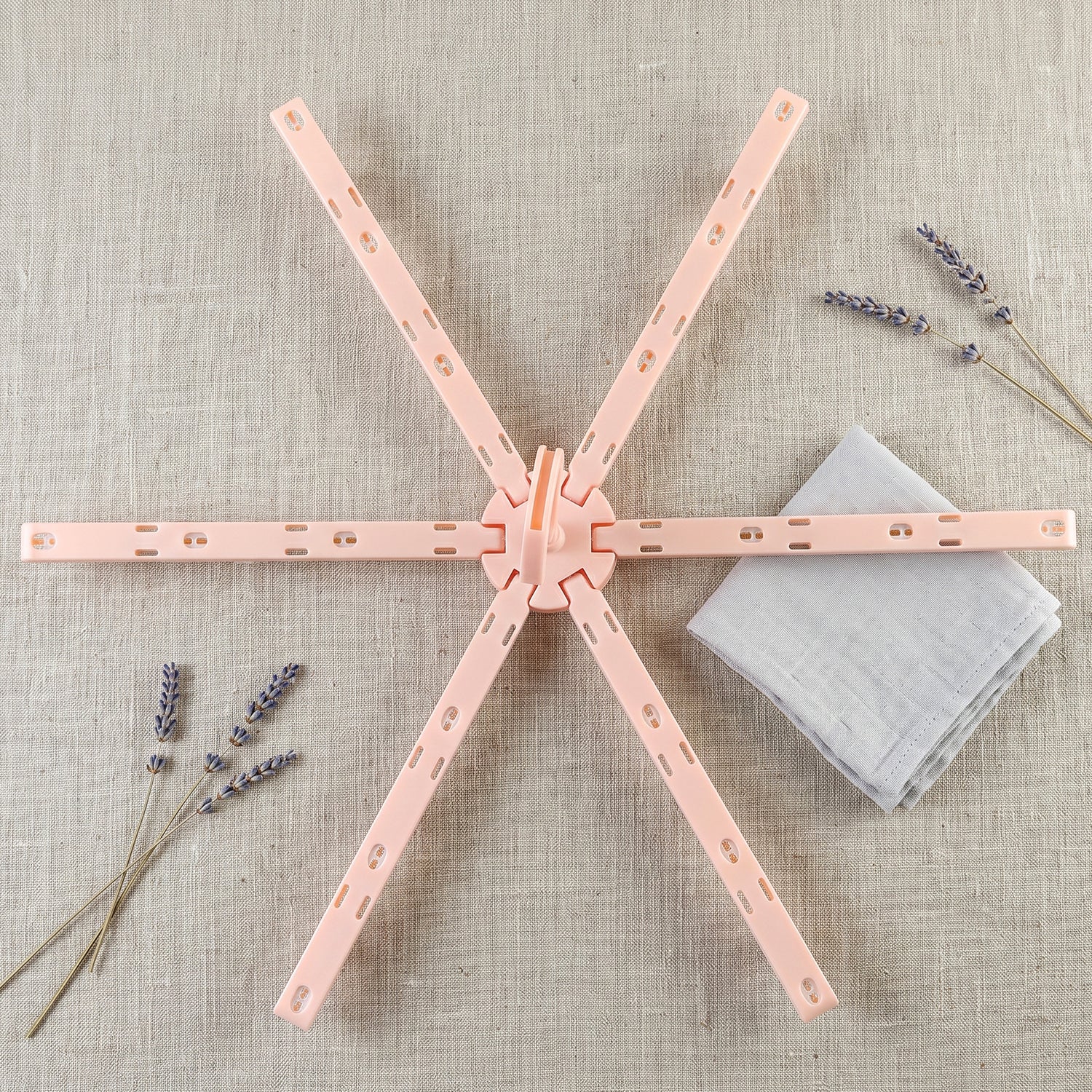 Foldable Clothes Drying Hanger with Clips, Plastic Multi-Clip Drying Rack (1 Pc) - Detailed Feature View 2