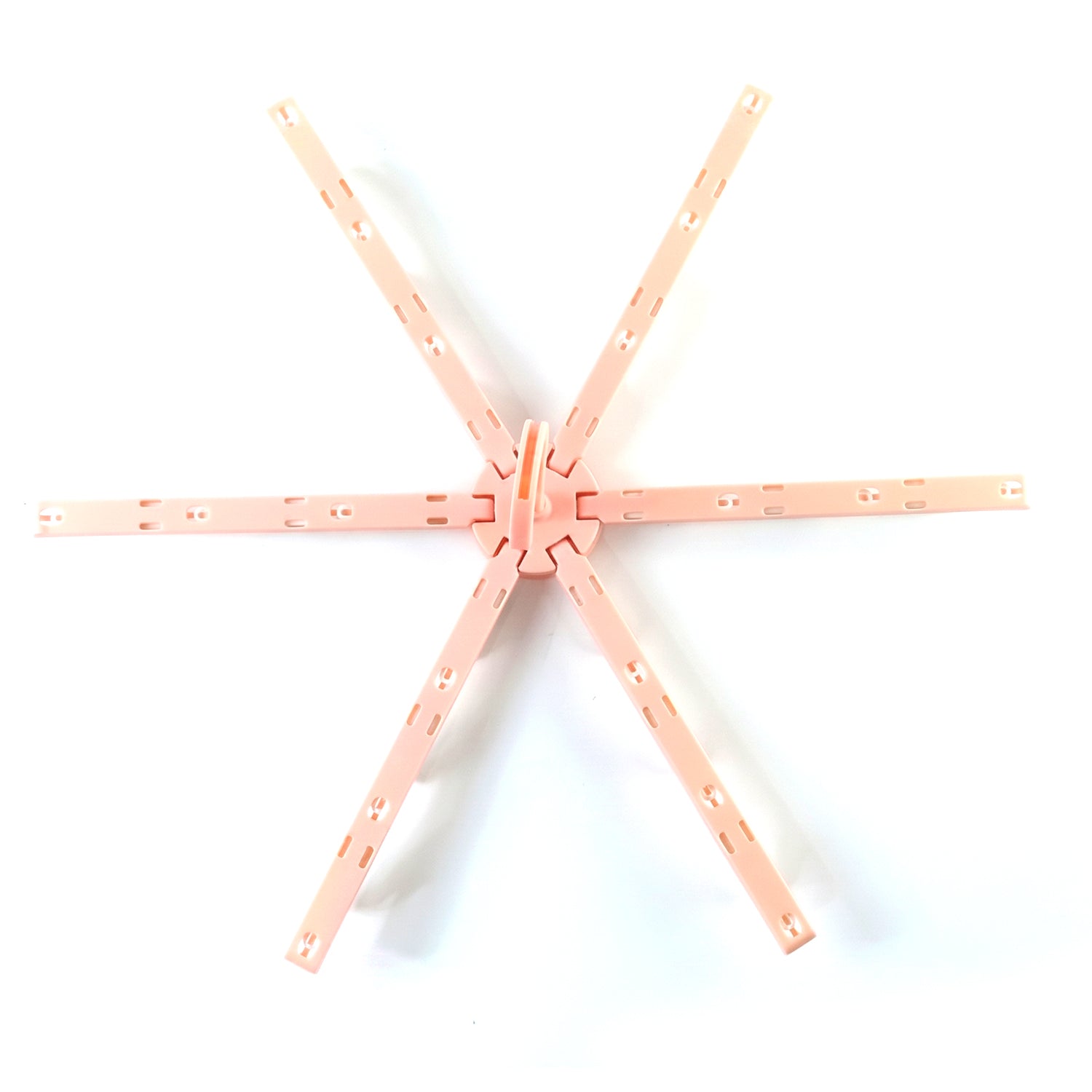 Foldable Clothes Drying Hanger with Clips, Plastic Multi-Clip Drying Rack (1 Pc) - Detailed Feature View 3