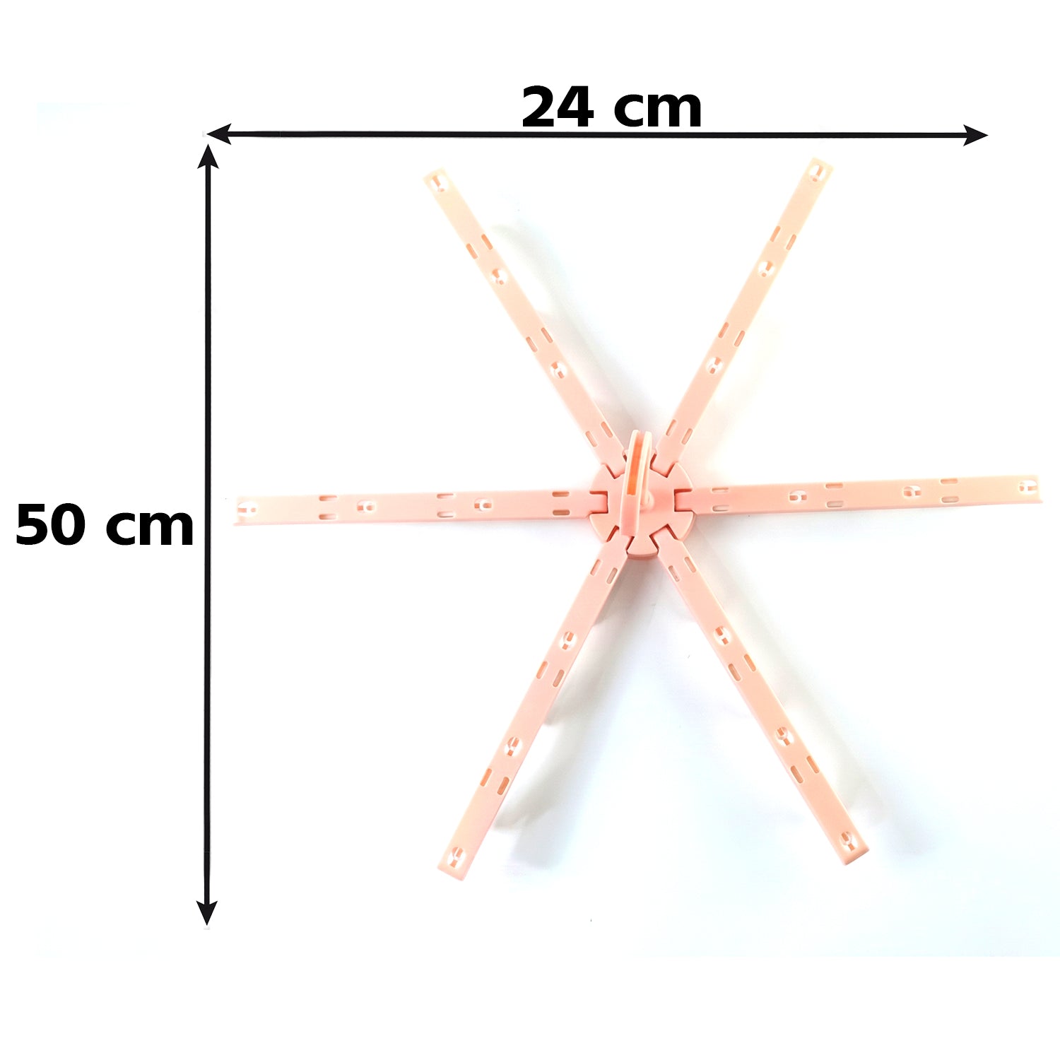 Foldable Clothes Drying Hanger with Clips, Plastic Multi-Clip Drying Rack (1 Pc) - Detailed Feature View 4