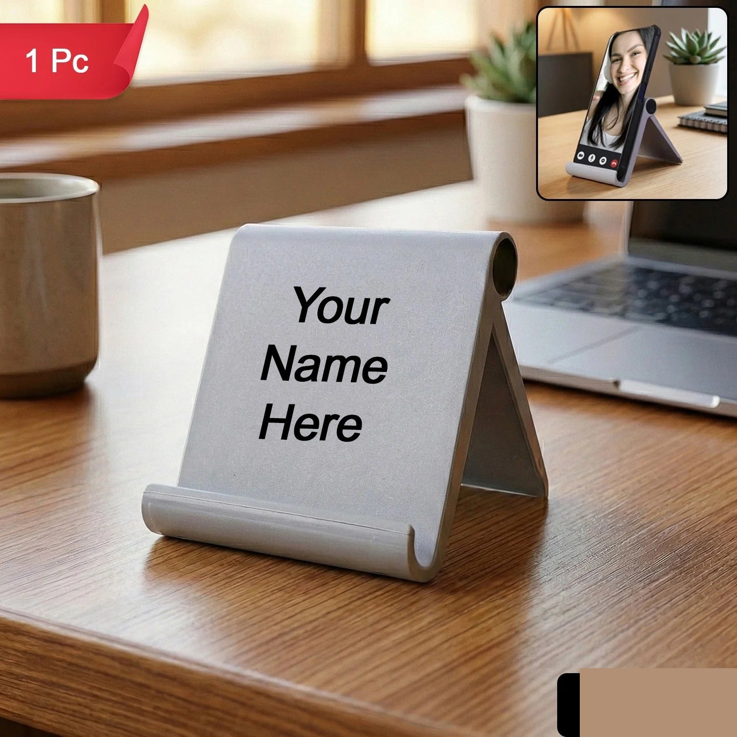 Foldable Mobile Stand – Compact Hands-Free Phone Holder - Detailed Feature View 1