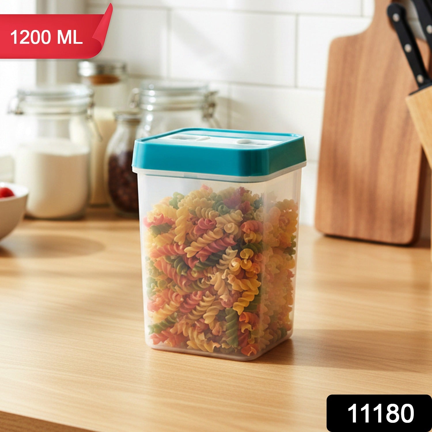Food Storage Container with Seal Lid Stackable for Kitchen (1 Pc) - Detailed Feature View 1