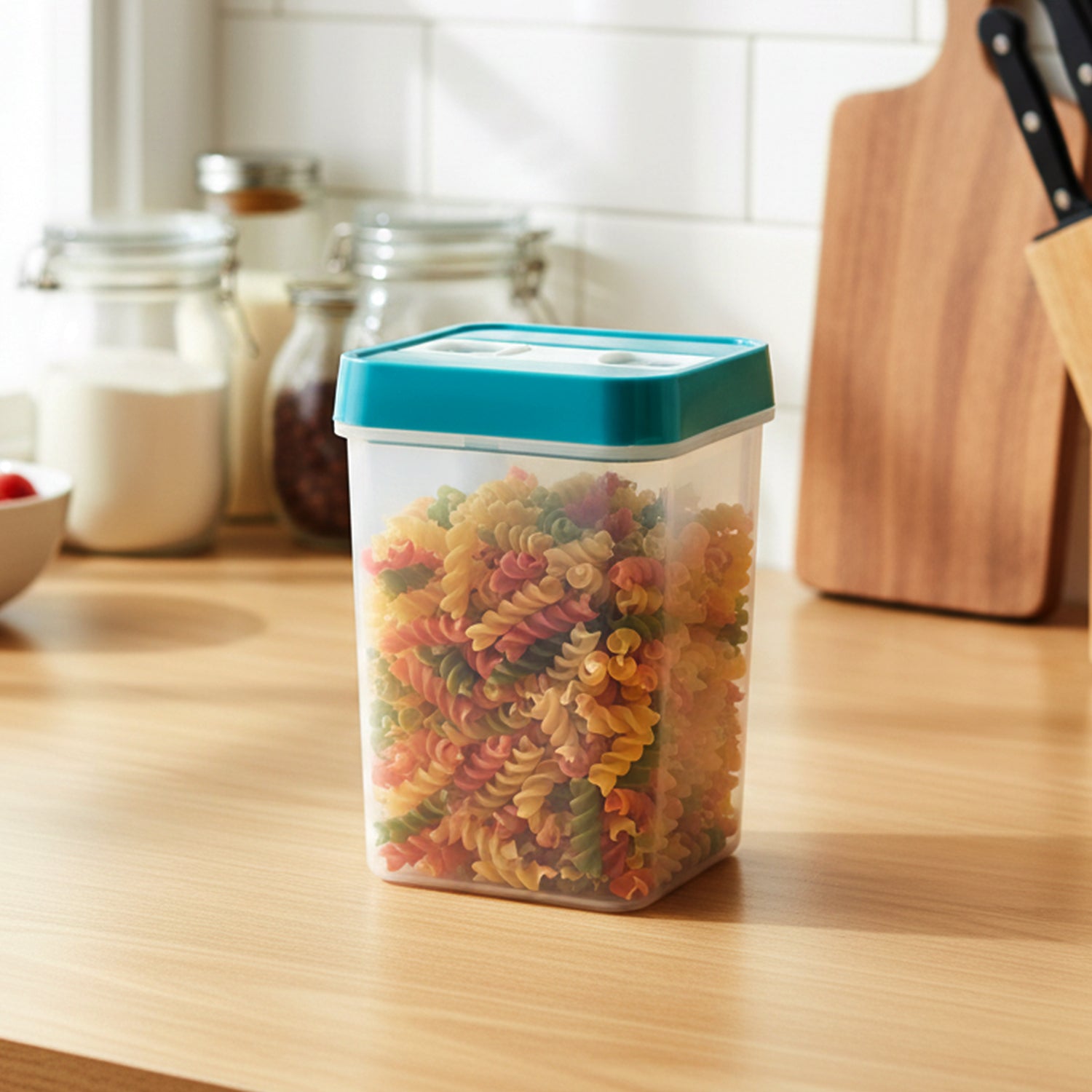 Food Storage Container with Seal Lid Stackable for Kitchen (1 Pc) - Detailed Feature View 3