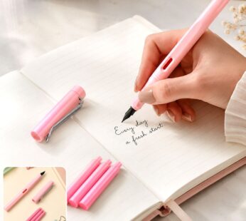 Fountain Pen Set – Smooth Blue Ink for Students | InkGlow