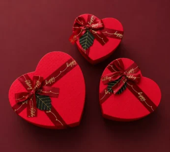 Heart-Shaped Gift Box Set – Elegant Nested Design for Special Occasions