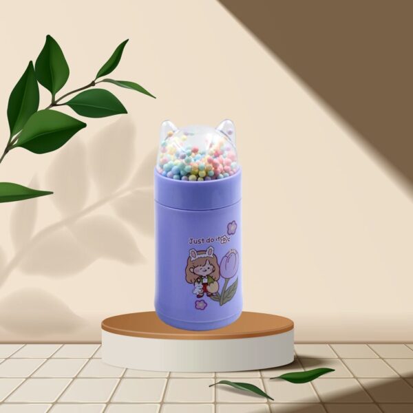 Girl’s Glass Water Bottle – Cat Lid & Sparkle Strap | Own Hydrate