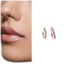 Premium Gold-Plated Clip-On Nose Ring Set – 5 Elegant Pieces No Piercing - Buy Online at Alikart