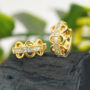 Premium Gold Plated Huggie Hoop Earrings – Elegant Dangler Design - Buy Online at Alikart