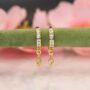 Premium Gold Plated Multicolored Huggie Hoop Earrings – Vibrant Everyday Jewelry - Buy Online at Alikart
