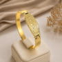 Premium Golden Plated Om Engraved Religious Kada - Buy Online at Alikart