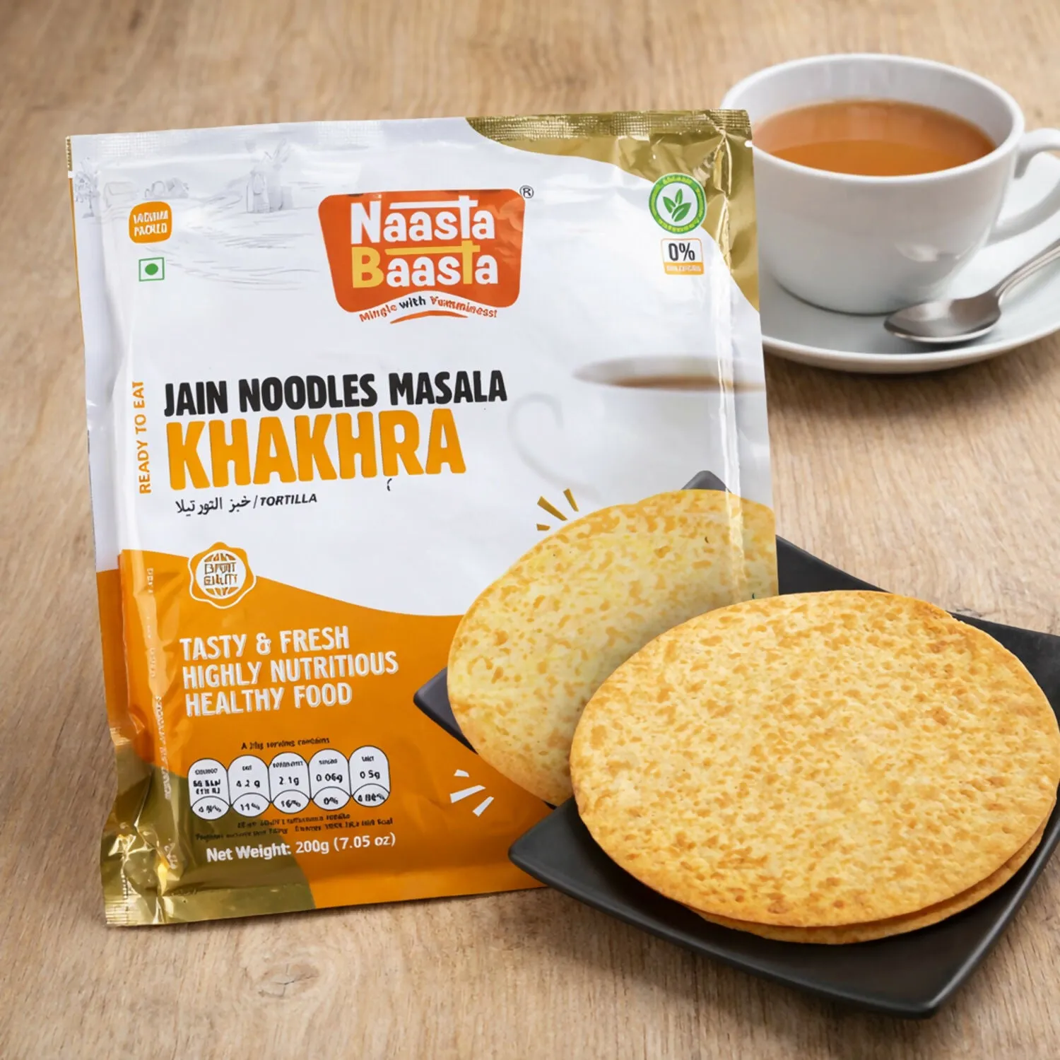 Premium Naasta Baasta Jain Noodles Masala Khakhra – Crispy and Flavourful Snack - Buy Online at Alikart