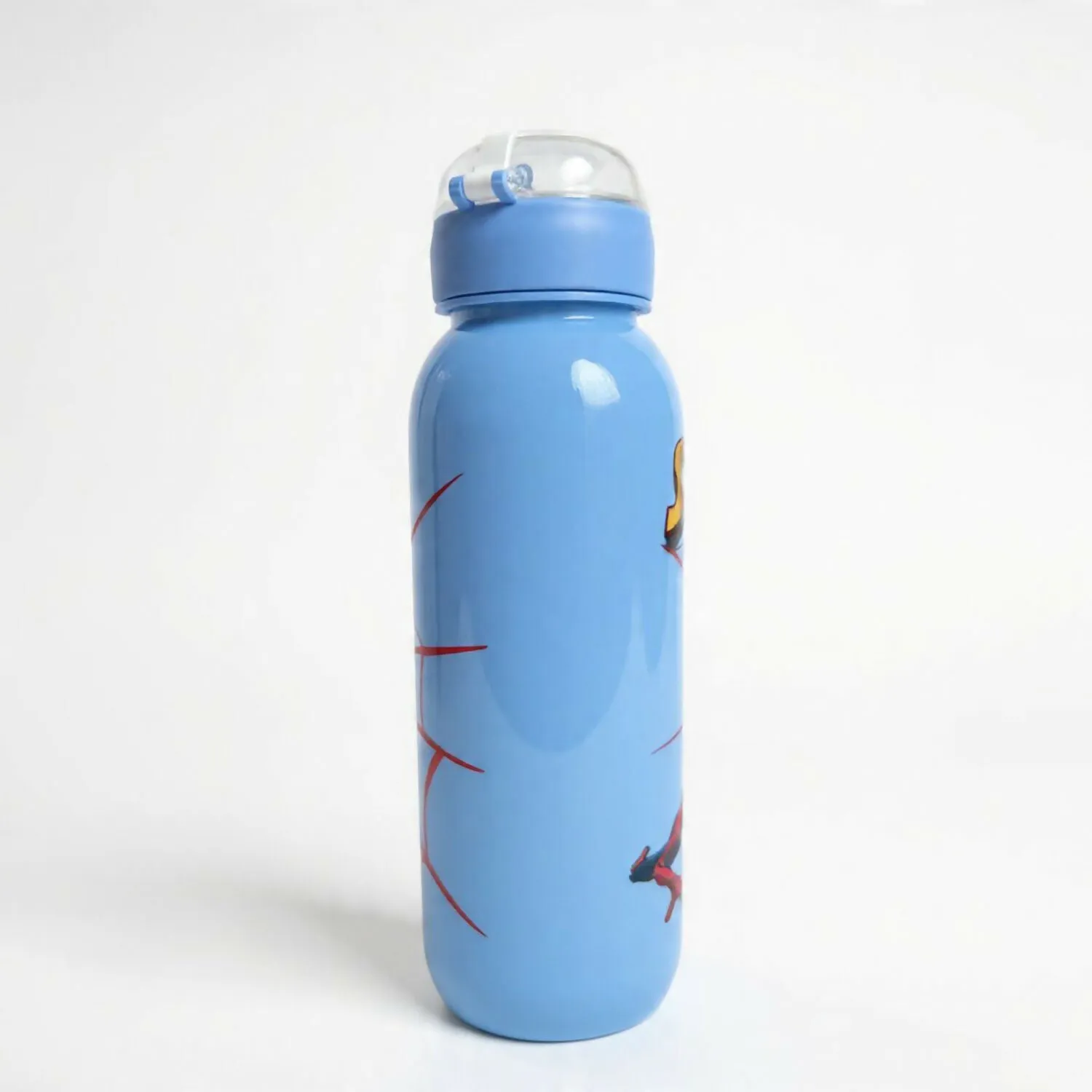 Premium Kids Plastic Water Bottle with Straw & Flip Lid, 750ml, Blue - Buy Online at Alikart