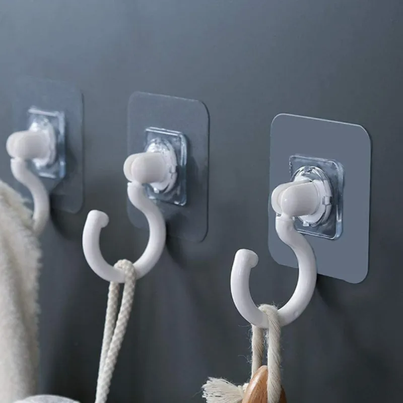 Premium Heavy Duty 3M Adhesive Swivel Utility Hook – 360° Rotating Wall & Cabinet Hanger (Pack of 1) - Buy Online at Alikart