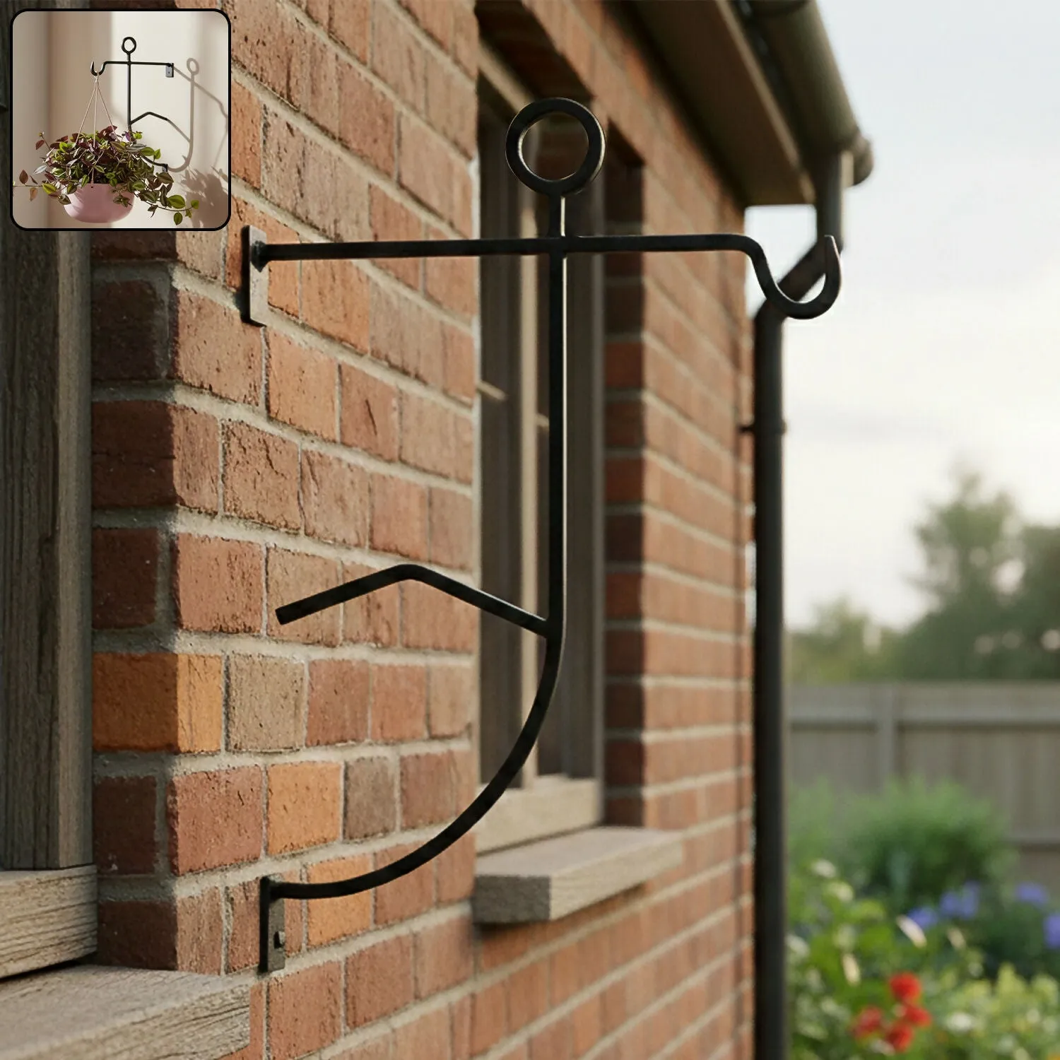 Hanging Man Wall-Mounted Flower Pot Stand – Creative Indoor Outdoor Plant Holder - Detailed Feature View 1