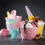 Premium Ice Cream Bowl Set – 12-Pc Multi-Color Dessert Bowls | Jiaqi - Buy Online at Alikart