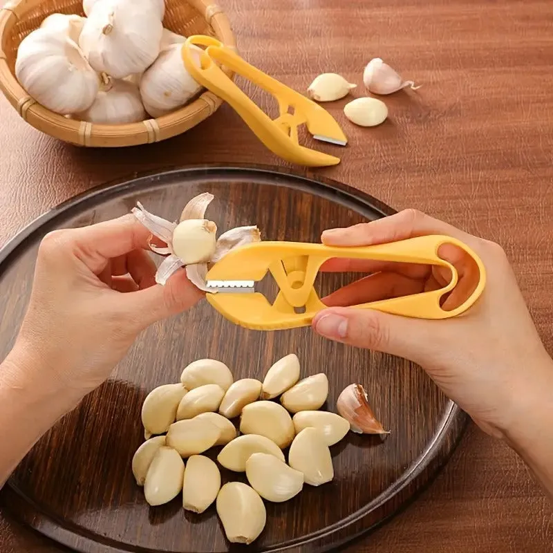 Premium Manual Garlic Peeler Clip – Easy-to-Use Practical Kitchen Gadget for Effortless Clove Peeling (Pack of 1) - Buy Online at Alikart