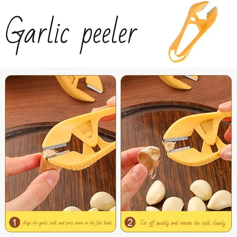 Manual Garlic Peeler Clip – Easy-to-Use Practical Kitchen Gadget for Effortless Clove Peeling (Pack of 1) - Detailed Feature View 3