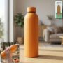 Premium Insulated Stainless Steel Water Bottle – 500ml Orange - Buy Online at Alikart